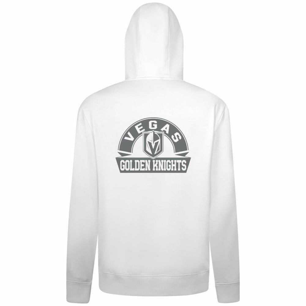 Vegas Golden Knights Levelwear Podium Banner Arch Full-Zip Hoodie - White Hoodies