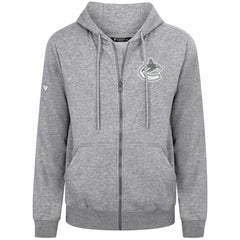 Vancouver Canucks Levelwear Podium Banner Arch Full-Zip Hoodie - Gray Hoodies