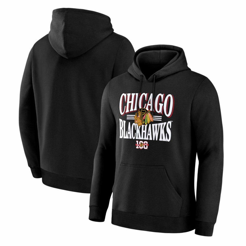 Chicago Blackhawks Fanatics Legacy Hoodie - Black Hoodies