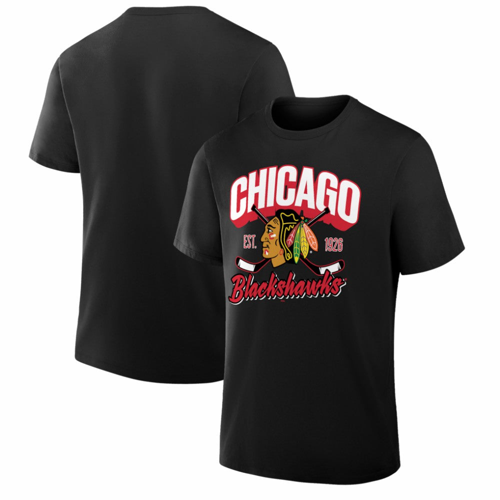 Chicago Blackhawks Fanatics Legacy T-Shirt - Black T-shirts