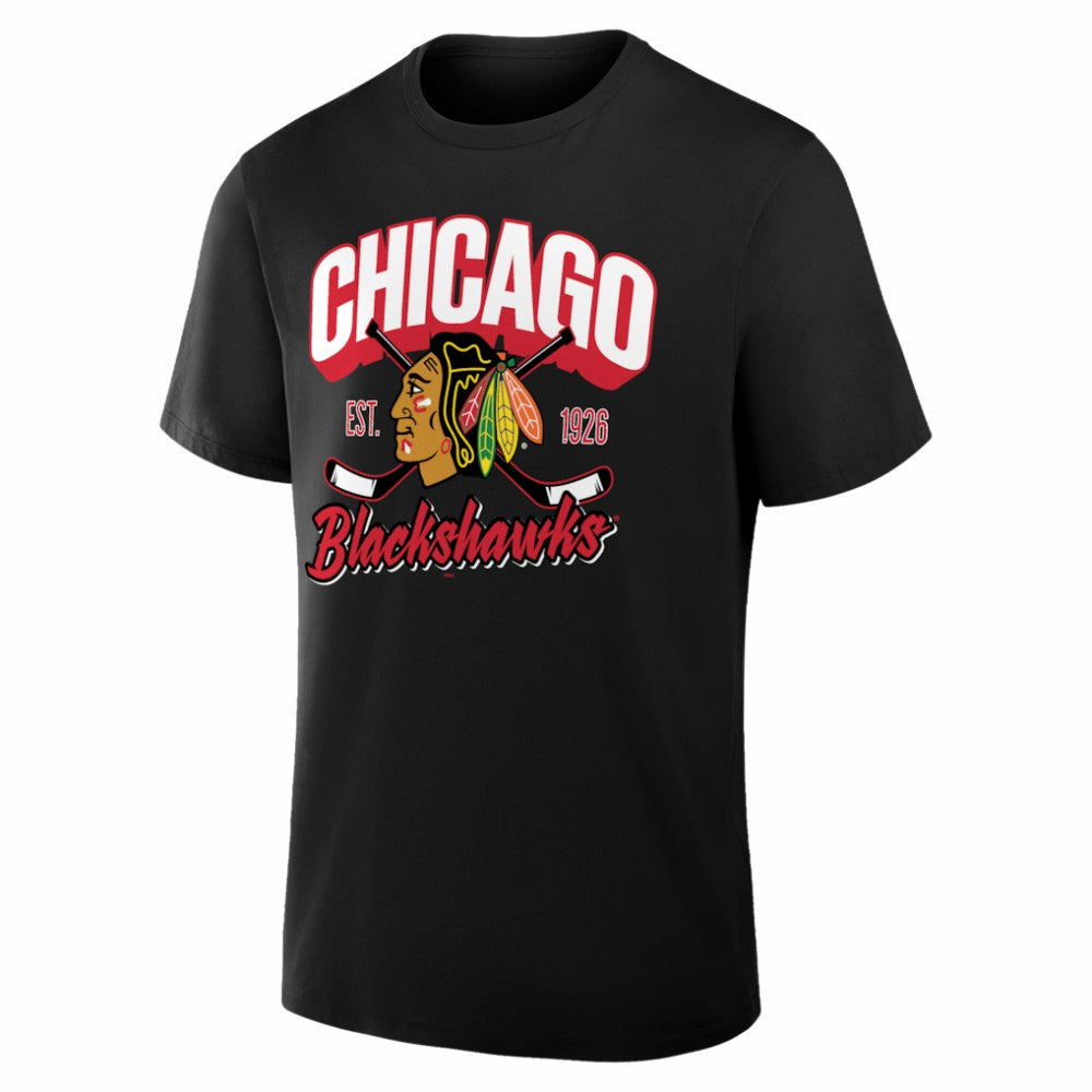 Chicago Blackhawks Fanatics Legacy T-Shirt - Black T-shirts
