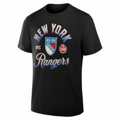 New York Rangers Fanatics Legacy T-Shirt - Black T-shirts
