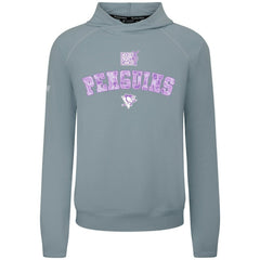 Pittsburgh Penguins Levelwear Hockey Fights Cancer Mandate Tri-Blend Hoodie - Gray Hoodies