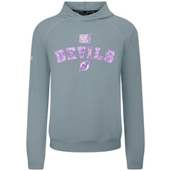 New Jersey Devils Levelwear Hockey Fights Cancer Mandate Tri-Blend Hoodie - Gray Jerseys