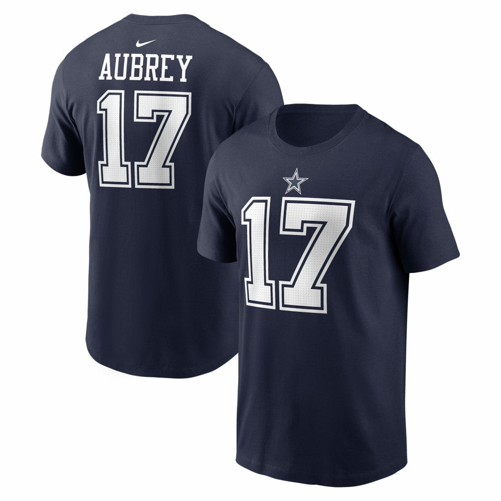 Brandon Aubrey Dallas Cowboys Name & Number T-Shirt - Navy for sale