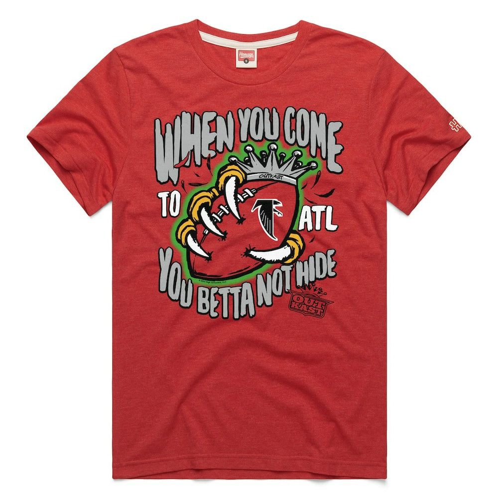 Atlanta Falcons x OutKast Homage Unisex You Betta Not Hide Tri-Blend T-Shirt - Red discount