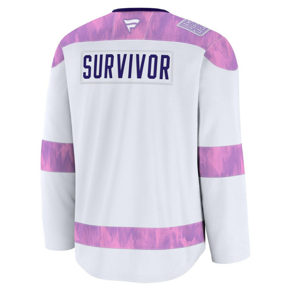 New Jersey Devils Fanatics Hockey Fights Cancer Survivor Practice Jersey - White Jerseys
