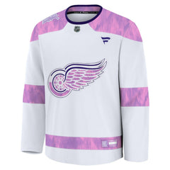 Detroit Red Wings Fanatics Hockey Fights Cancer Survivor Practice Jersey - White Jerseys