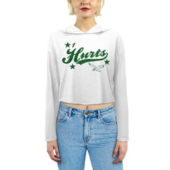 Jalen Hurts Philadelphia Eagles Majestic Threads Women's Glitter Wordmark Hoodie - White online