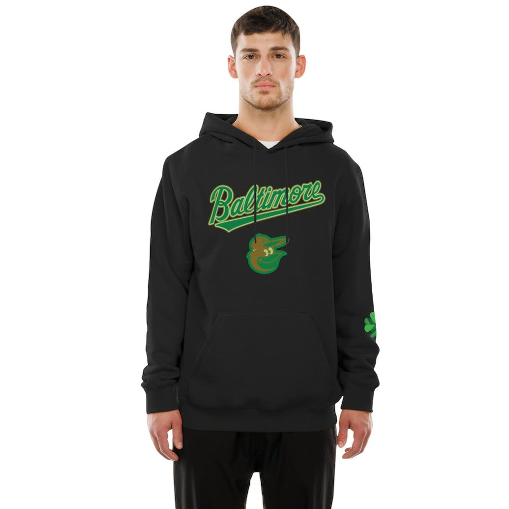 Baltimore Orioles 2026 St. Patrick's Day Fleece Hoodie Black