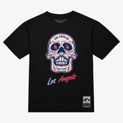 Los Angeles Angels Women's Sugar Skull Boxy T-Shirt Black