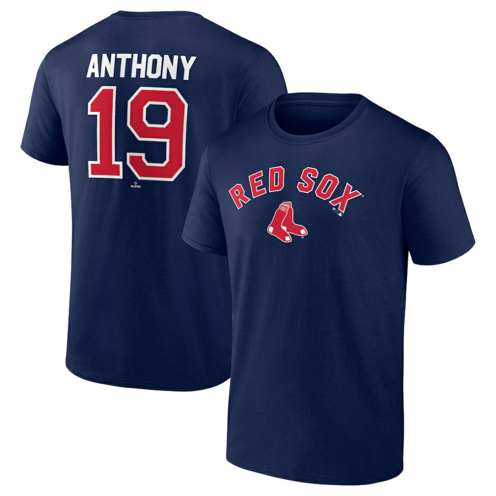 Roman Anthony Boston Red Sox Winning Streak Name & Number T-Shirt Navy