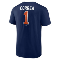 Carlos Correa Houston Astros Winning Streak Name & Number T-Shirt Navy