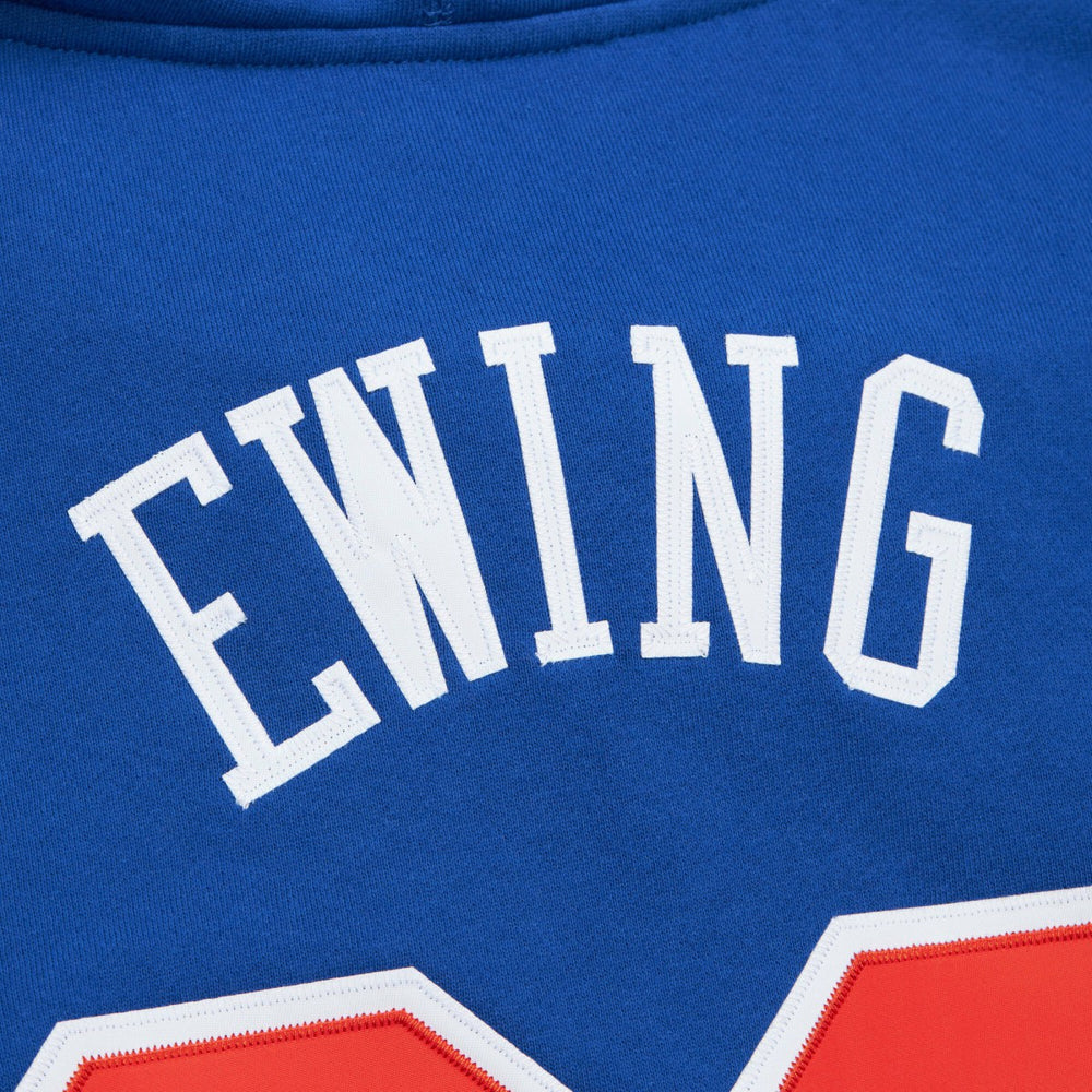 Patrick Ewing New York Knicks Name & Number Hoodie - Blue outlet