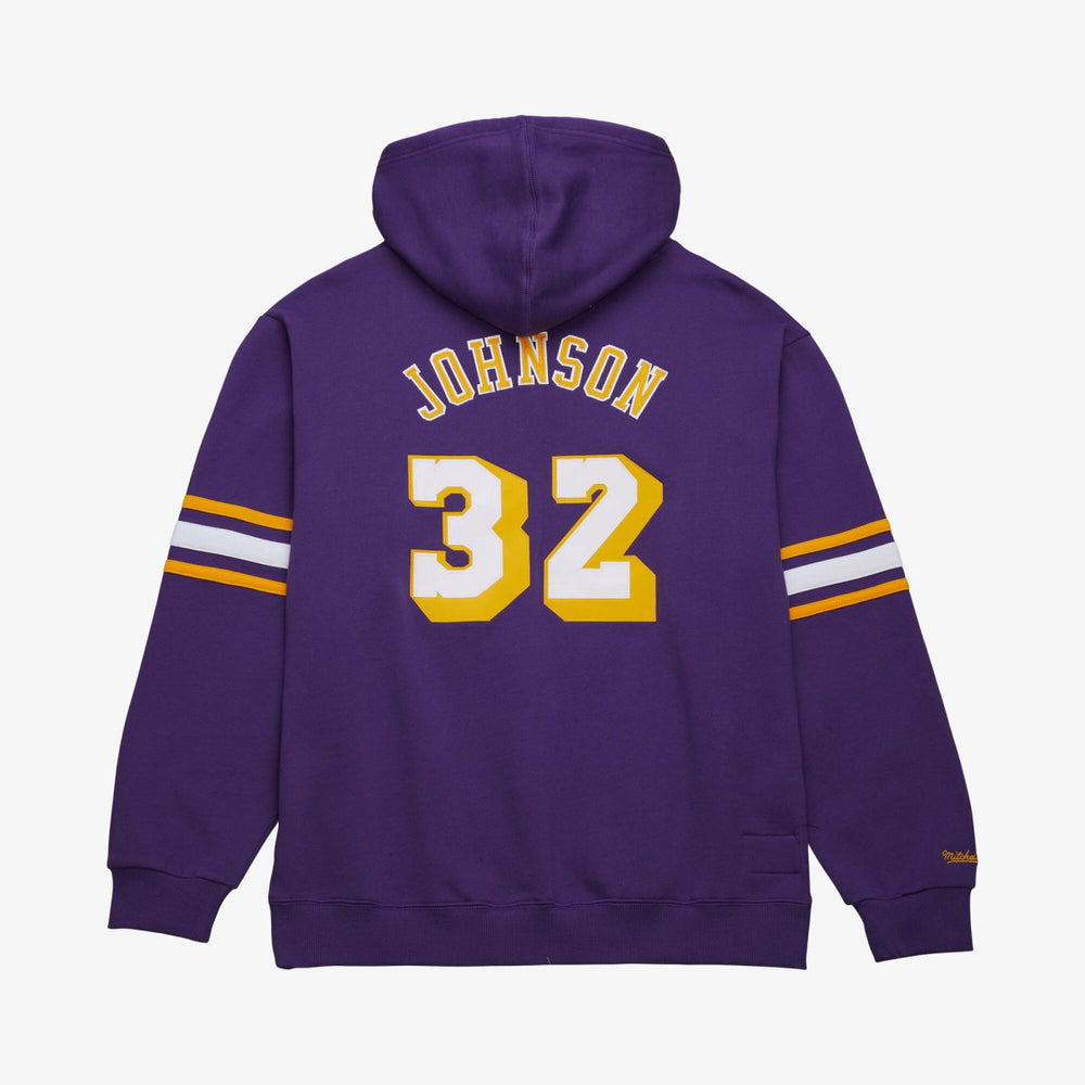 Magic Johnson Los Angeles Lakers Name & Number Hoodie - Purple on sale