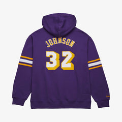 Magic Johnson Los Angeles Lakers Name & Number Hoodie - Purple on sale