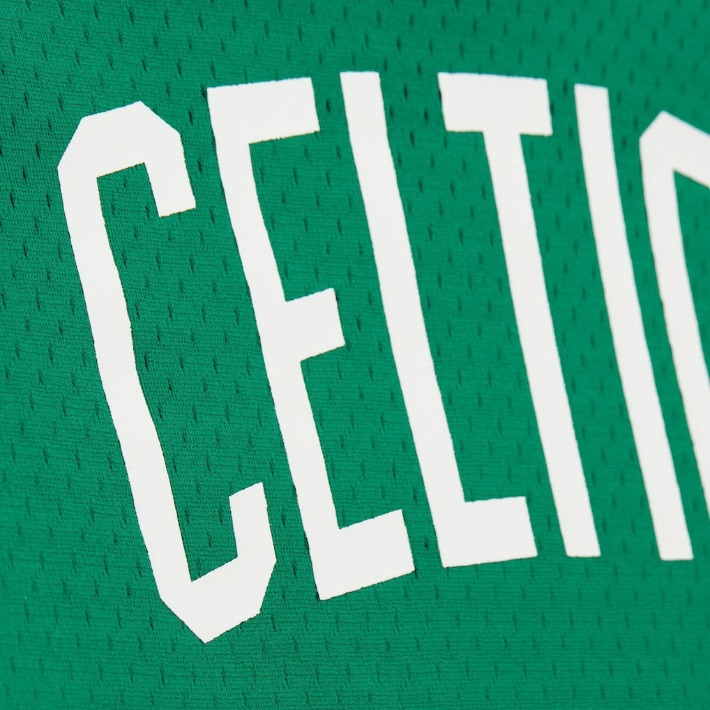 Larry Bird Boston Celtics Mesh Name & Number Short Sleeve Hoodie - Kelly Green online