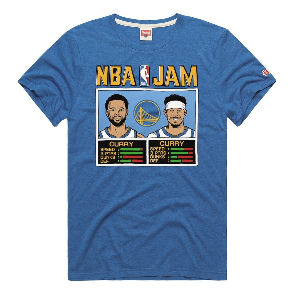 Stephen Curry & Seth Curry Golden State Warriors Homage NBA Jam Tri-Blend T-Shirt sale - Royal shop