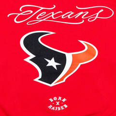 Houston Texans Born x Raised Unisex Fine Line Hoodie - Red on sale