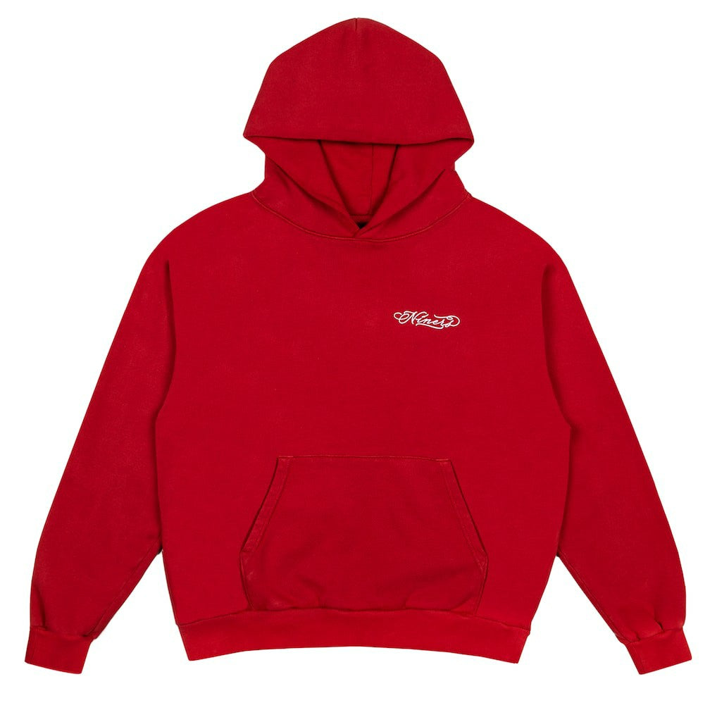 San Francisco 49ers Born x Raised Unisex Fine Line Hoodie - Scarlet for sale