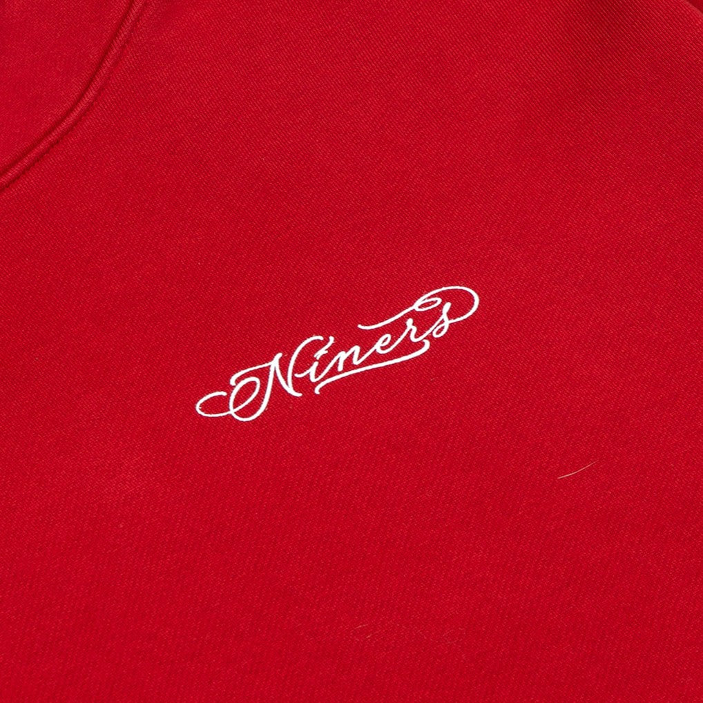 San Francisco 49ers Born x Raised Unisex Fine Line Hoodie - Scarlet for sale