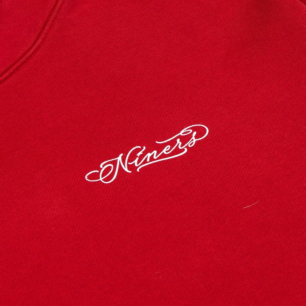 San Francisco 49ers Born x Raised Unisex Fine Line Hoodie - Scarlet for sale