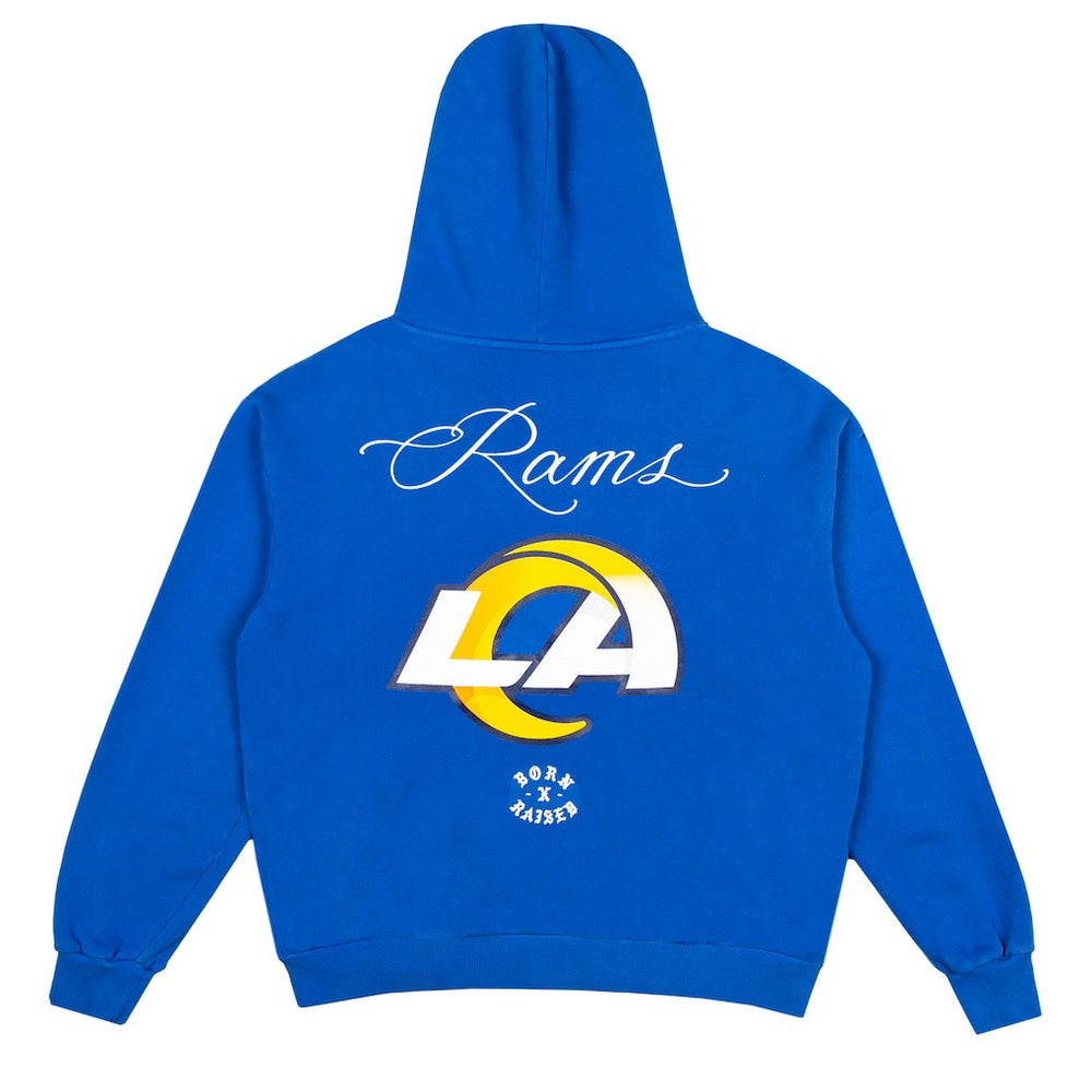 Los Angeles Rams Born x Raised Unisex Fine Line Hoodie - Royal for sale