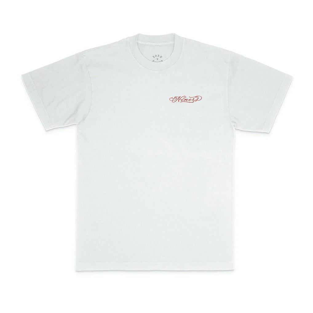 San Francisco 49ers Born x Raised Unisex Fine Line T-Shirt - White for sale