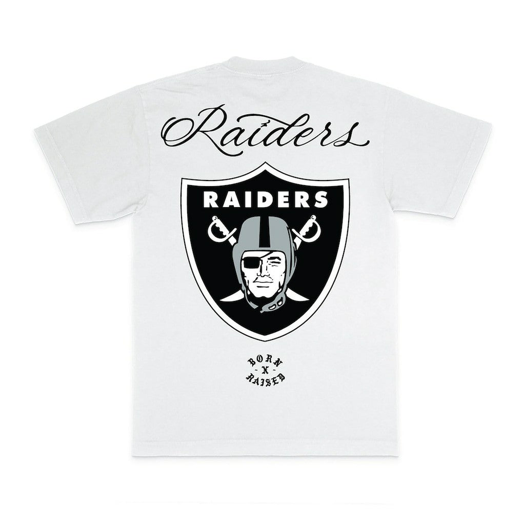 Las Vegas Raiders Born x Raised Unisex Fine Line T-Shirt - White for sale