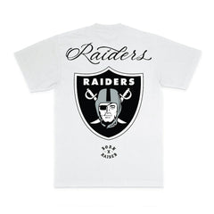 Las Vegas Raiders Born x Raised Unisex Fine Line T-Shirt - White for sale