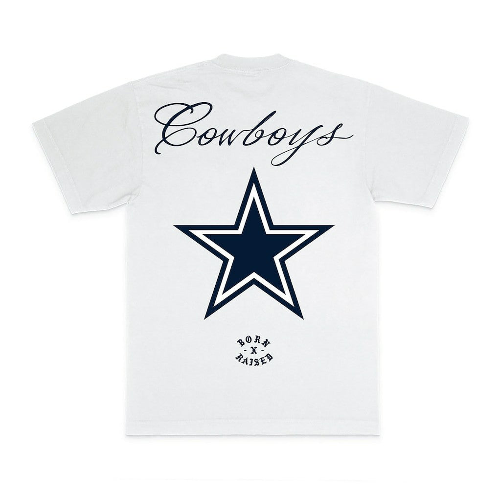 Dallas Cowboys Born x Raised Unisex Fine Line T-Shirt - White on sale