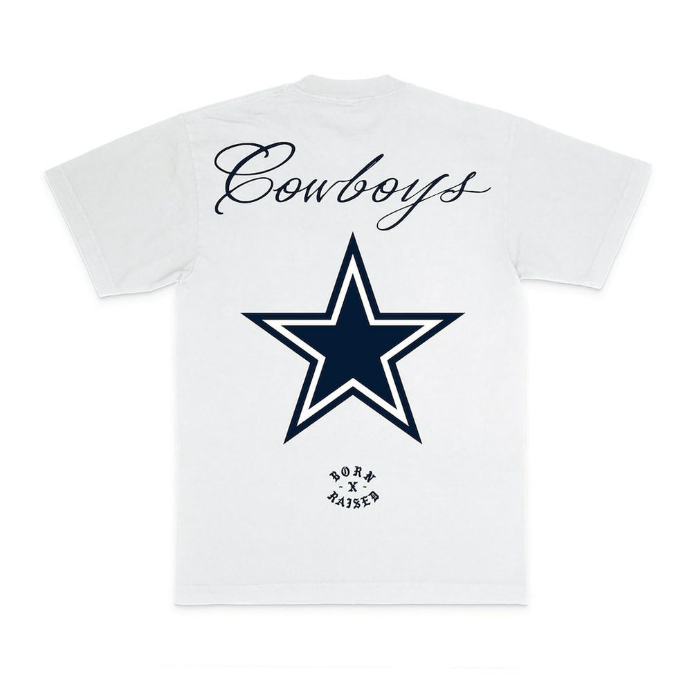 Dallas Cowboys Born x Raised Unisex Fine Line T-Shirt - White on sale