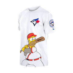 Toronto Blue Jays MLB x Simpsons Homer Wonderbat T-Shirt White