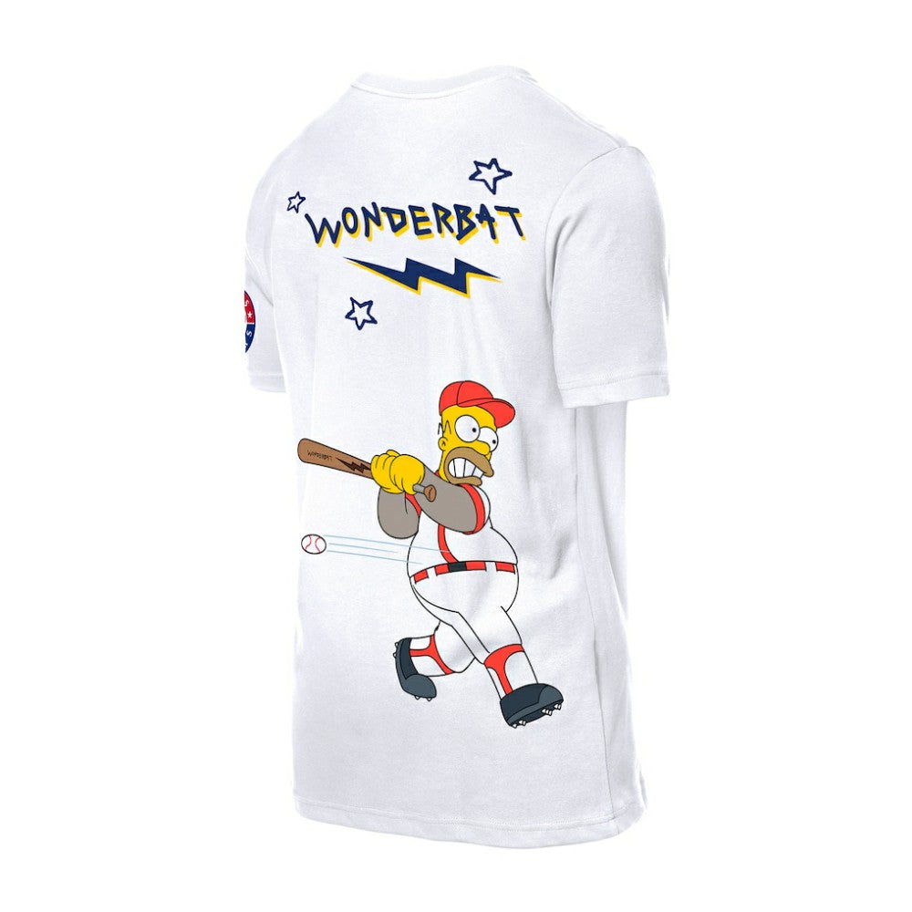 Texas Rangers MLB x Simpsons Homer Wonderbat T-Shirt White