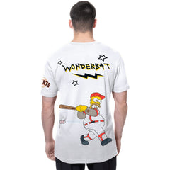 San Francisco Giants MLB x Simpsons Homer Wunderbat SS Tee White