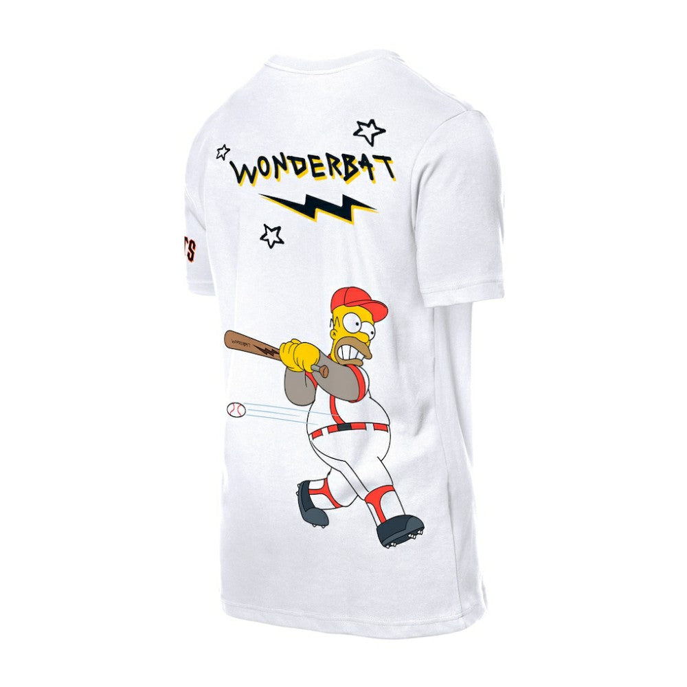 San Francisco Giants MLB x Simpsons Homer Wunderbat SS Tee White