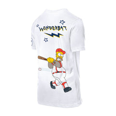 Los Angeles Dodgers MLB x Simpsons Homer Wonderbat T-Shirt White