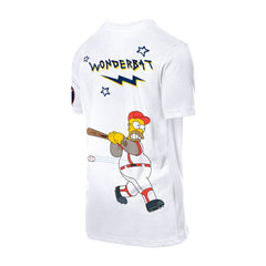 Houston Astros MLB x Simpsons Homer Wonderbat T-Shirt White
