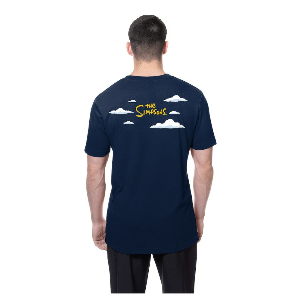 Atlanta Braves MLB x Simpsons 2026 Collab Clouds T-Shirt Navy