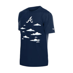 Atlanta Braves MLB x Simpsons 2026 Collab Clouds T-Shirt Navy