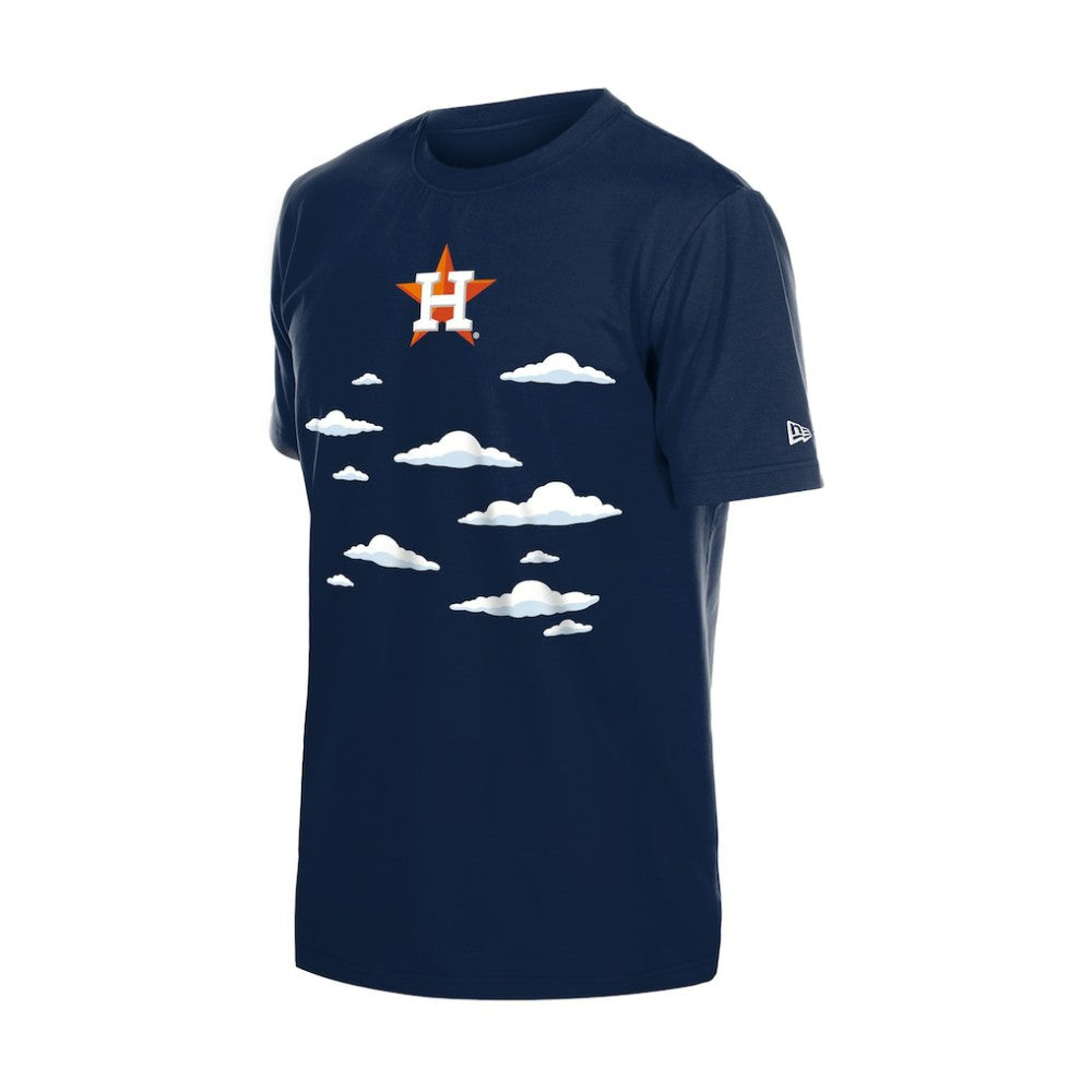 Houston Astros MLB x Simpsons 2026 Collab Clouds T-Shirt Navy