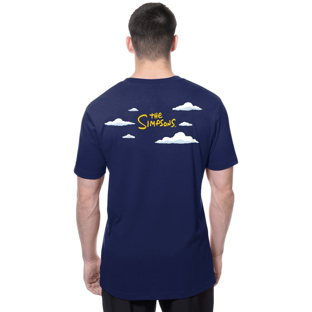Los Angeles Dodgers MLB x Simpsons 2026 Collab Clouds T-Shirt Royal
