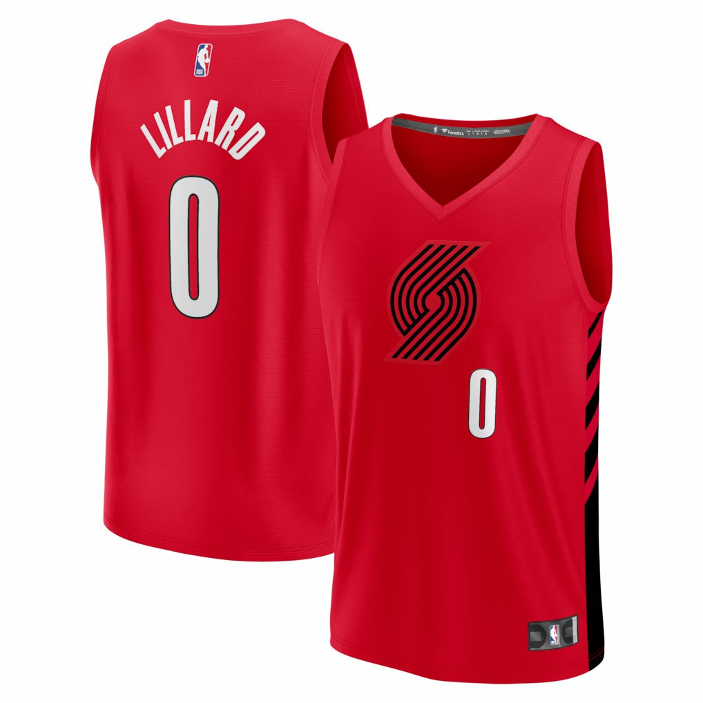 Damian Lillard Portland Trail Blazers Fast Break Replica Jersey - Red - Statement Edition online