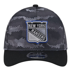 New York Rangers New Era Zero Dark 39THIRTY Flex Hat - Black Hats