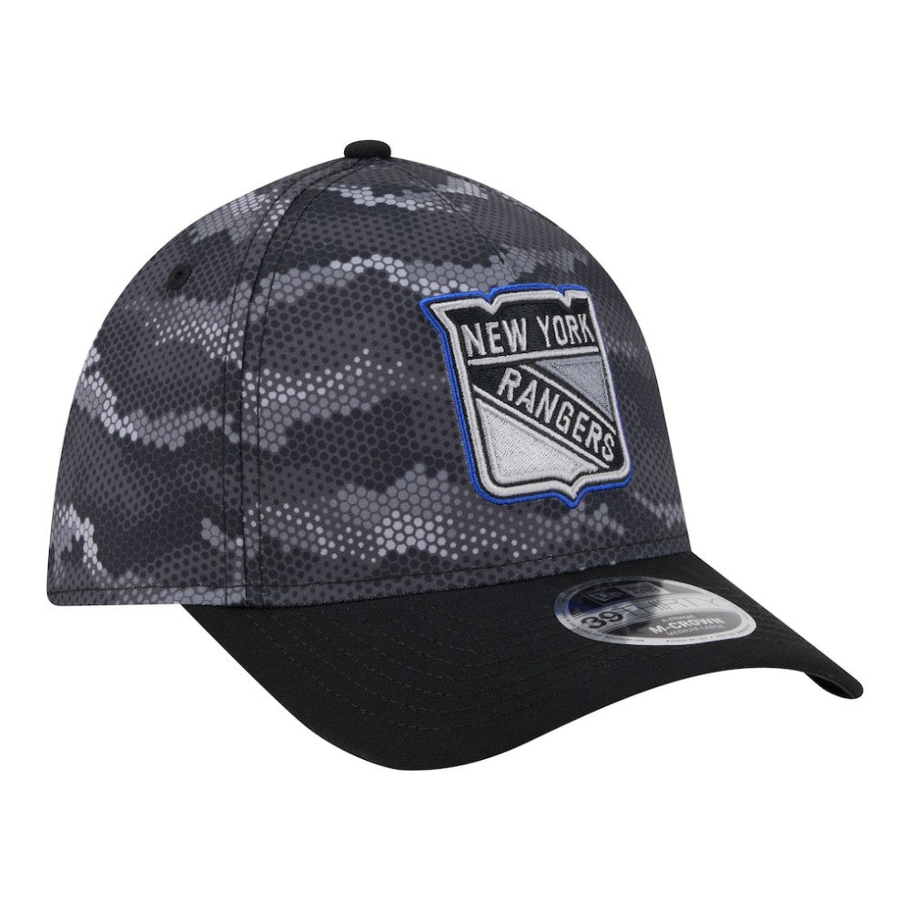 New York Rangers New Era Zero Dark 39THIRTY Flex Hat - Black Hats