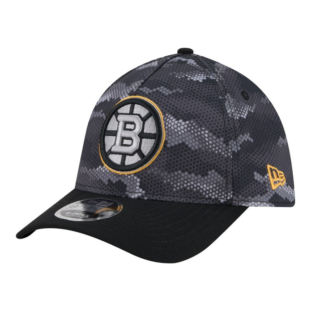 Boston Bruins New Era Zero Dark 39THIRTY Flex Hat - Black Hats