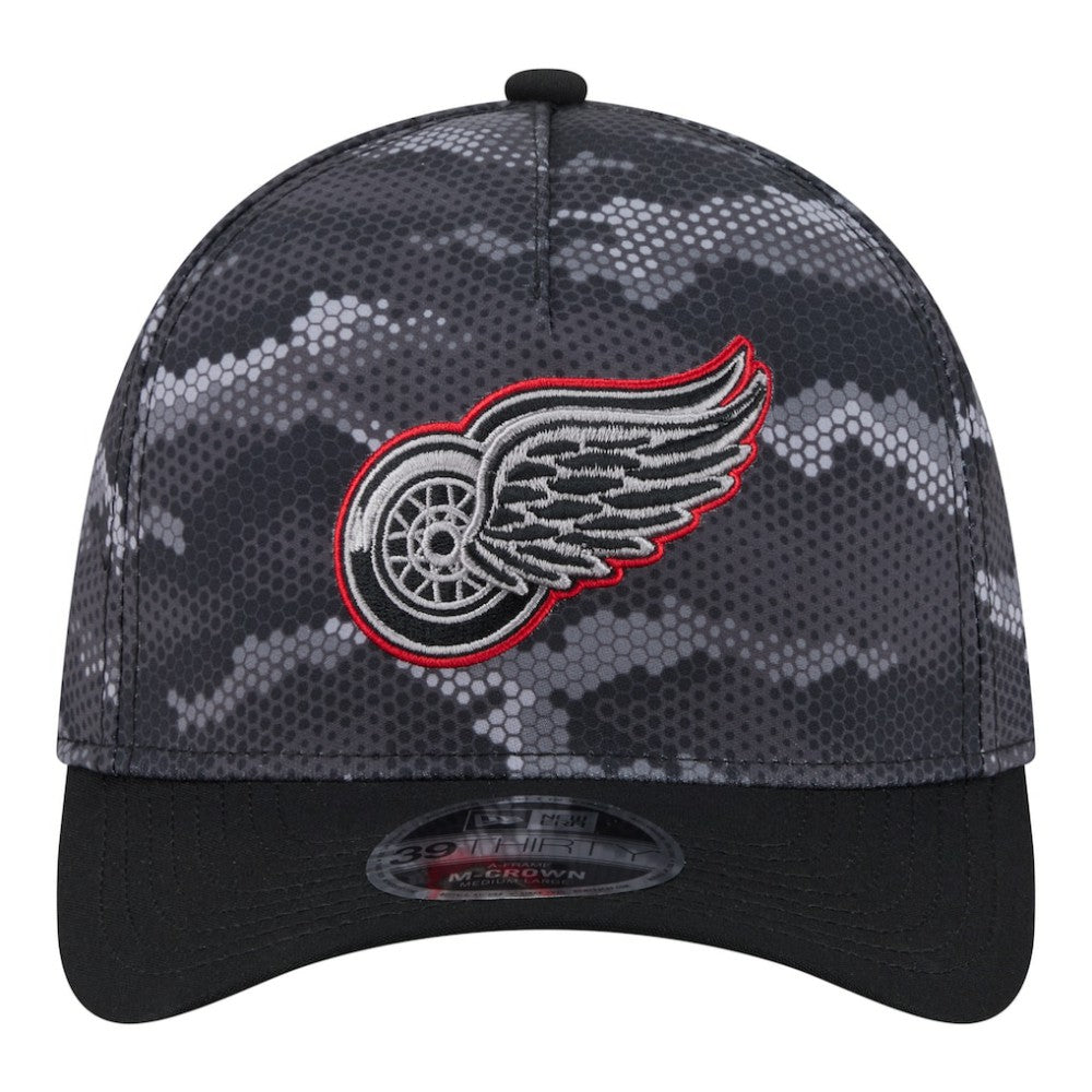 Detroit Red Wings New Era Zero Dark 39THIRTY Flex Hat - Black Hats