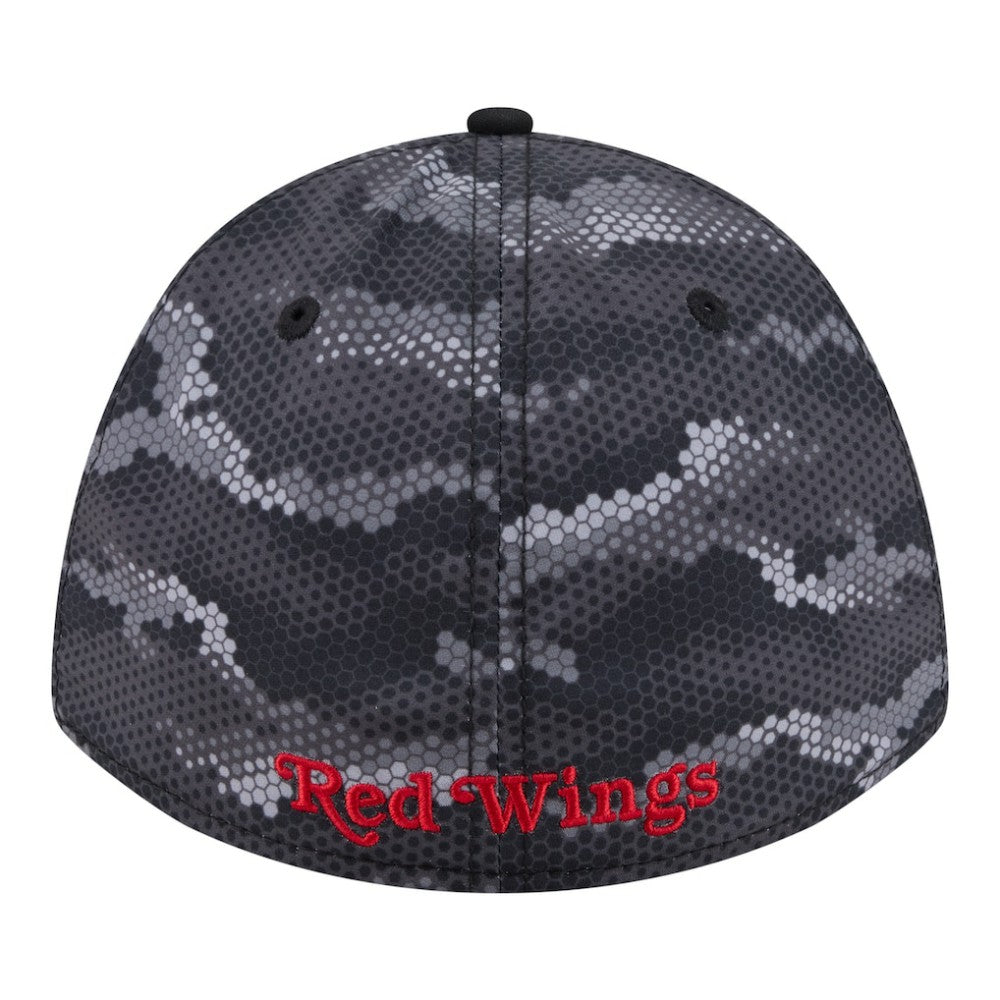 Detroit Red Wings New Era Zero Dark 39THIRTY Flex Hat - Black Hats