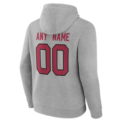 Arizona Cardinals Team Authentic Personalized Name & Number Hoodie - Gray cheap
