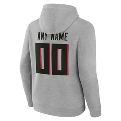 Atlanta Falcons Team Authentic Personalized Name & Number Hoodie - Gray cheap